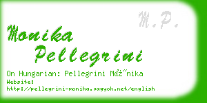 monika pellegrini business card